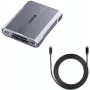 Unitek R1022C01 CFexpress Type B, αναγνώστης καρτών SD και microSD με USB-A hub