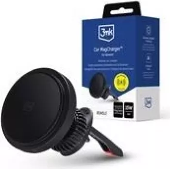 Μαγνητική βάση αυτοκινήτου 3MK Car MagCharger – μαγνητική βάση κινητού για το αυτοκίνητο, καθολικός ασύρματος φορτιστής συμβατός με συσκευές MagSafe
