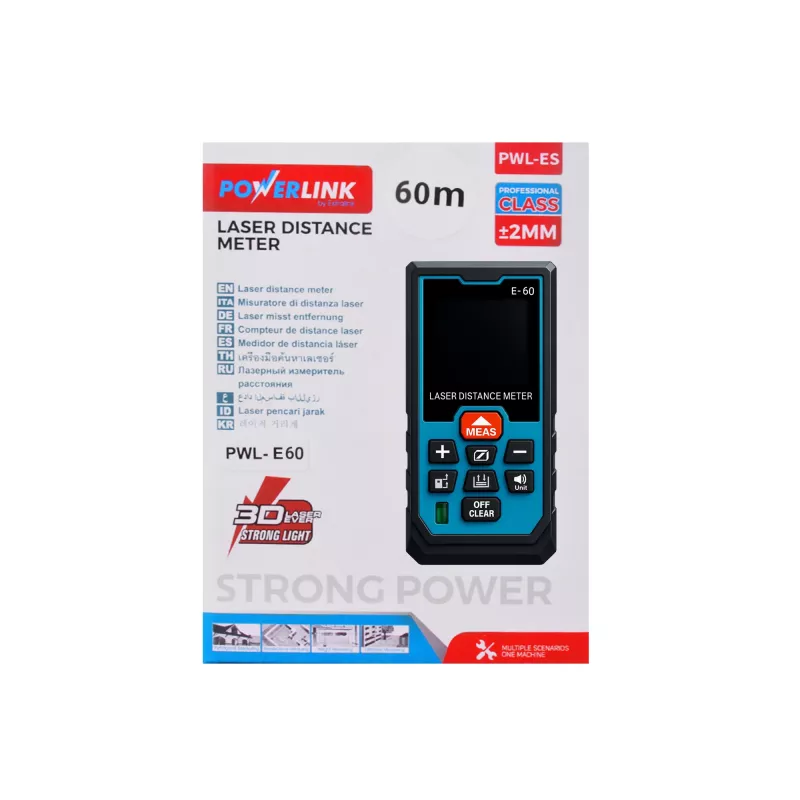 Extralink Powerlink Αποστασιόμετρο λέιζερ 60M PWL-ES-60