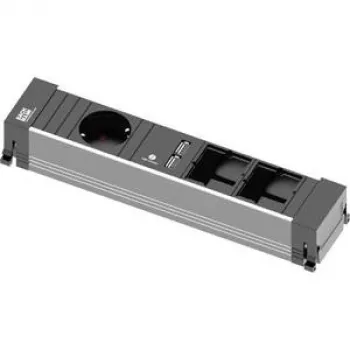 Bachmann POWER FRAME Πολύπριζο, 3 έξοδοι, 10 cm, είσοδος GST18i3, μαύρο