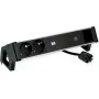 Bachmann 937.306 DESK2 ALU Πολύπριζο, μαύρο, 2x Schuko, 1x USB-C 60 W