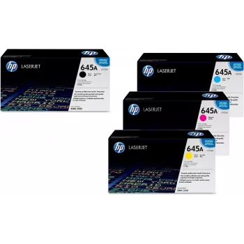HP 645A Σετ τόνερ με 4 τεμ., μαύρο/cyan/magenta/κίτρινο (OPC9730A)