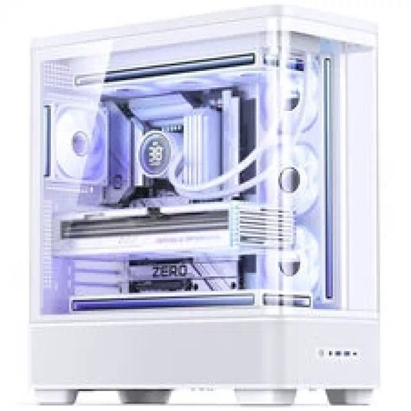 Κουτί Jonsbo TK-5, Midi-Tower, ATX, tempered glass – λευκό