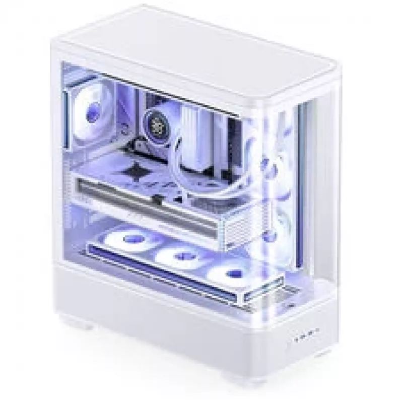 Κουτί Jonsbo TK-5, Midi-Tower, ATX, tempered glass – λευκό