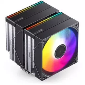 Ψύκτρα CPU Jonsbo CB80 Dual-Tower με 2 x 120mm PWM-RGB ανεμιστήρες – μαύρο