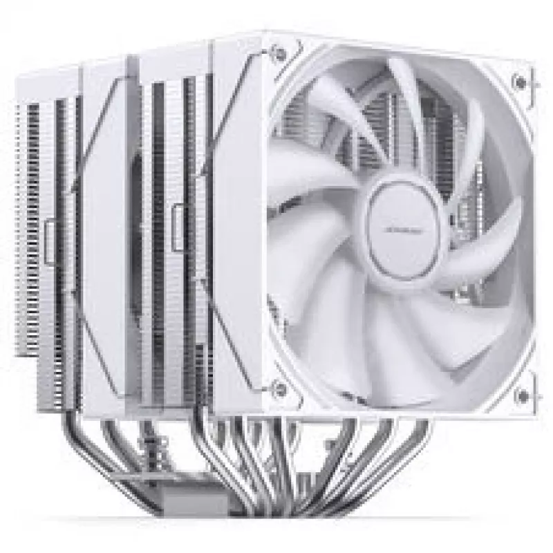 Ψύκτρα CPU Jonsbo CB80 Dual-Tower με 2×120mm PWM ARGB ανεμιστήρες — λευκό