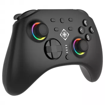 Gamepad Deltaco GAM-198 μαύρο — Bluetooth και USB (Type-C) για Nintendo Switch, Switch 2, Switch OLED, Android, PC