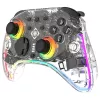 Gamepad Deltaco Gaming GAM-198-T διαφανές Bluetooth/USB USB-C για Nintendo Switch, Switch 2, Switch OLED, Android, PC