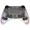 Gamepad Deltaco Gaming GAM-198-T διαφανές Bluetooth/USB USB-C για Nintendo Switch, Switch 2, Switch OLED, Android, PC