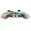 Gamepad Deltaco Gaming GAM-198-T διαφανές Bluetooth/USB USB-C για Nintendo Switch, Switch 2, Switch OLED, Android, PC