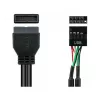 Good Connections 5021-PST4 - 0,6 m - USB 2.0 - 480 Mbit/s - μαύρο