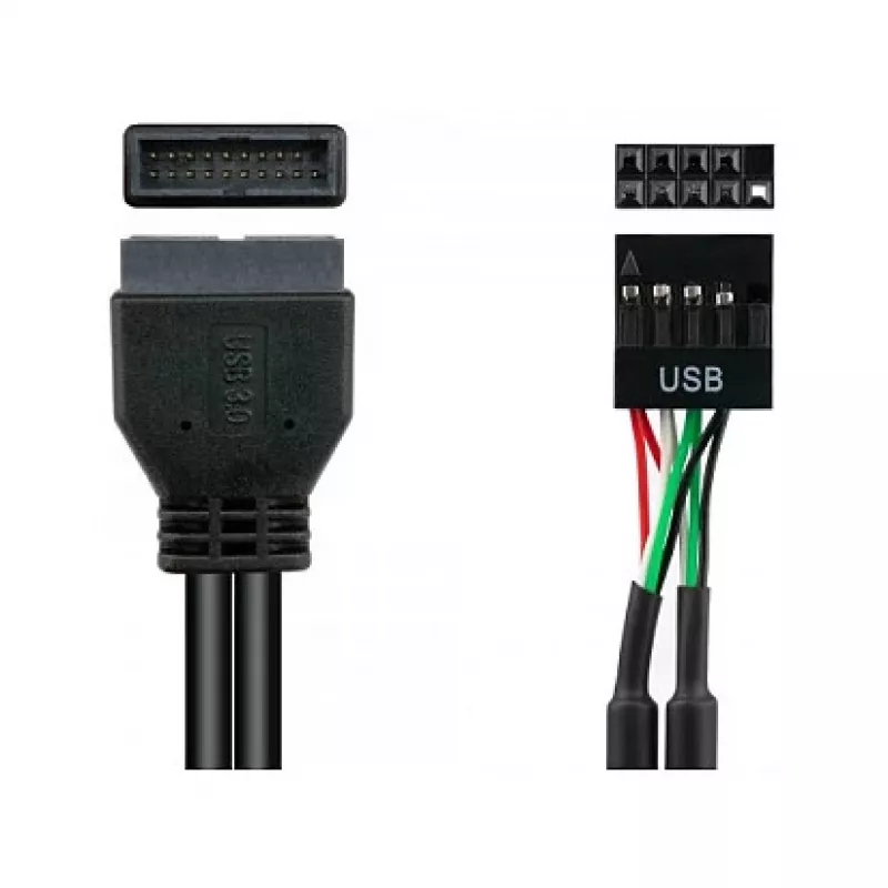 Good Connections 5021-PST4 - 0,6 m - USB 2.0 - 480 Mbit/s - μαύρο
