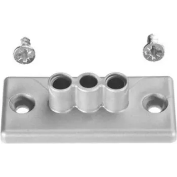 Bachmann Easy-Desk 2B - σετ τοποθέτησης διαχείρισης καλωδίων - ασημί