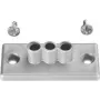 Bachmann Easy-Desk 2B - σετ τοποθέτησης διαχείρισης καλωδίων - ασημί
