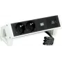 Bachmann 902.933 DESK2 πολύπριζο, λευκό, 2x Schuko, 1x USB-C 30 W