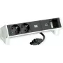 Bachmann 902.936 DESK2 πολύπριζο, λευκό (RAL9010), 2x Schuko, 1x USB-C 30 W
