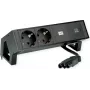 Bachmann 902.963 DESK2 πολύπριζο, μαύρο (RAL9005), 2x Schuko, 1x USB-C 30 W