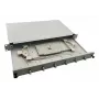 Helos 375550 19 inch Κουτί συγκόλλησης οπτικών ινών, 6x LC/APC Duplex OS2, έτοιμο για συγκόλληση, γκρι