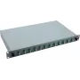 Helos 375552 19 inch Κουτί συγκόλλησης οπτικών ινών, 12x LC/APC Duplex OS2, έτοιμο για συγκόλληση, γκρι