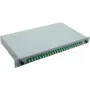 Helos 375554 19" Κουτί ματίσματος οπτικών ινών, 24x LC/APC Duplex OS2, έτοιμο για μάτισμα, γκρι