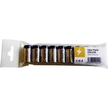 Μπαταρία Varta CR123A Λιθίου 3V, ύψος 34,5 mm, διάμετρος 17 mm, 16 g (Blister)
