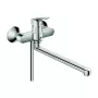 Hansgrohe Logis Μπαταρία μπανιέρας με μοχλό και μακρύ στόμιο 71402000