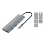 CONCEPTRONIC 10-1 Dock USB-C->HDMI/2xUSB-C/3xUSB-A/+ 20cm γκρι