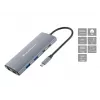 CONCEPTRONIC 10-1 Dock USB-C->HDMI/2xUSB-C/3xUSB-A/+ 20cm γκρι