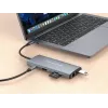 CONCEPTRONIC 10-1 Dock USB-C->HDMI/2xUSB-C/3xUSB-A/+ 20cm γκρι