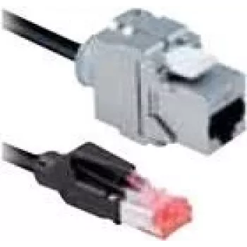 Bachmann 918.034 Καλώδιο Patch Cat6a STP, 5 m, μαύρο, RJ-45