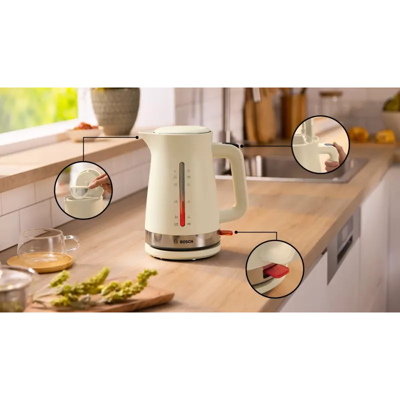 Bosch MyMoment βραστήρας 1,7 l 2400 W κρεμ