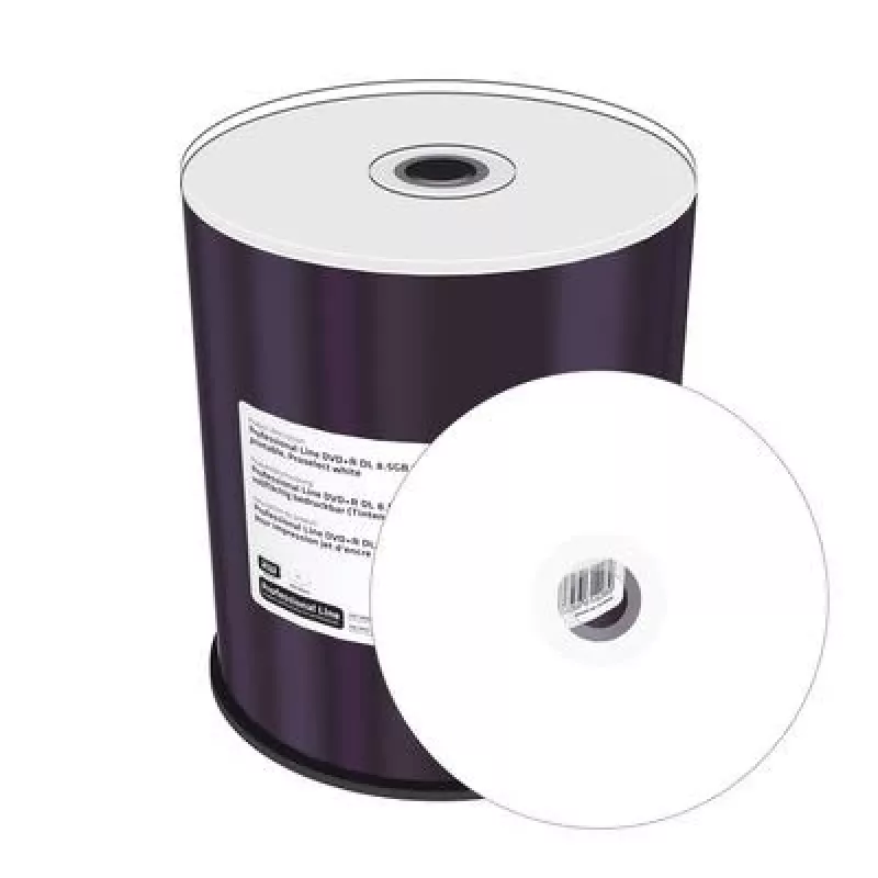 MediaRange DVD+R 8,5 GB 100 τεμ. 8x λευκό πλήρως εκτυπώσιμο cakebox