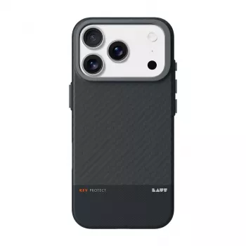 Θήκη κινητού Zagg International LAUT KEV PROTECT για iPhone 17 Pro Max, Aramid, για 6,9 ίντσες (17,5 cm), μαύρη, βάση επιτραπέζιου