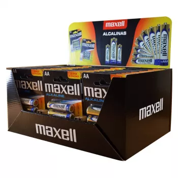 MAXELL Alkaline LR6 AA μπαταρίες μίας χρήσης 1,5 V — συσκευασία 4 τεμ. (display με 30 blisters / 120 τεμ.)