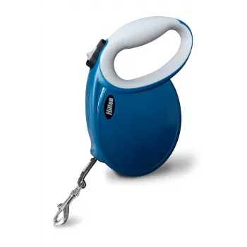 Λουρί με κορδόνι Hilton Smart Dog Tape L – ναυτικό μπλε-γκρι, 5 m, για σκύλους έως 30 kg