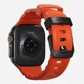 NOMAD Rocky Point Band για Apple Watch 46/49 mm, FKM και Titanium, Magma/Black Hardware