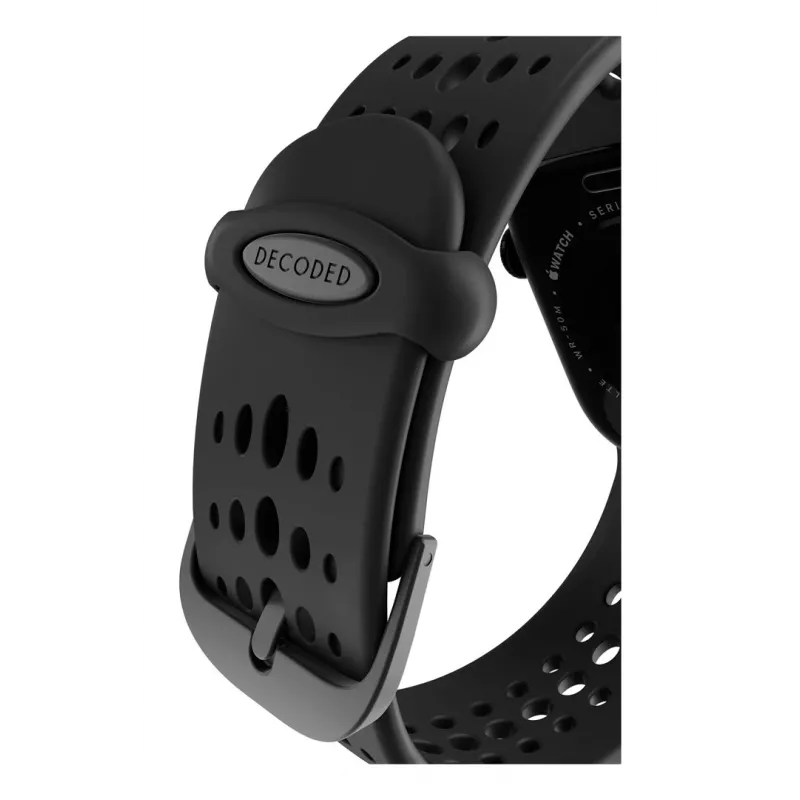 Decoded Silicone Ares O Band - λουράκι σιλικόνης για Apple Watch 40/42 mm (μαύρο)