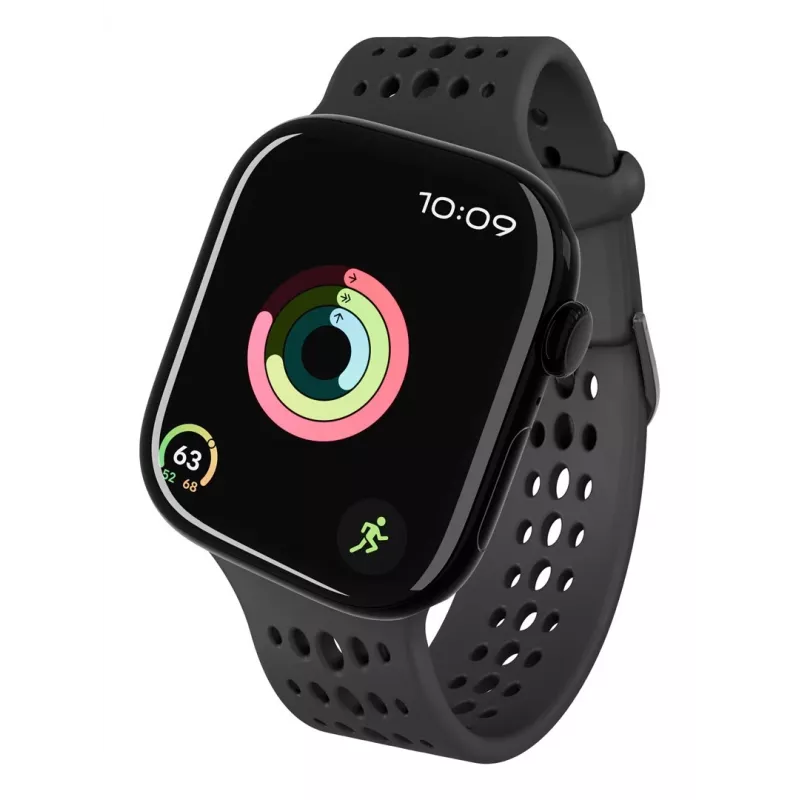 Decoded Silicone Ares O Band - λουράκι σιλικόνης για Apple Watch 40/42 mm (μαύρο)