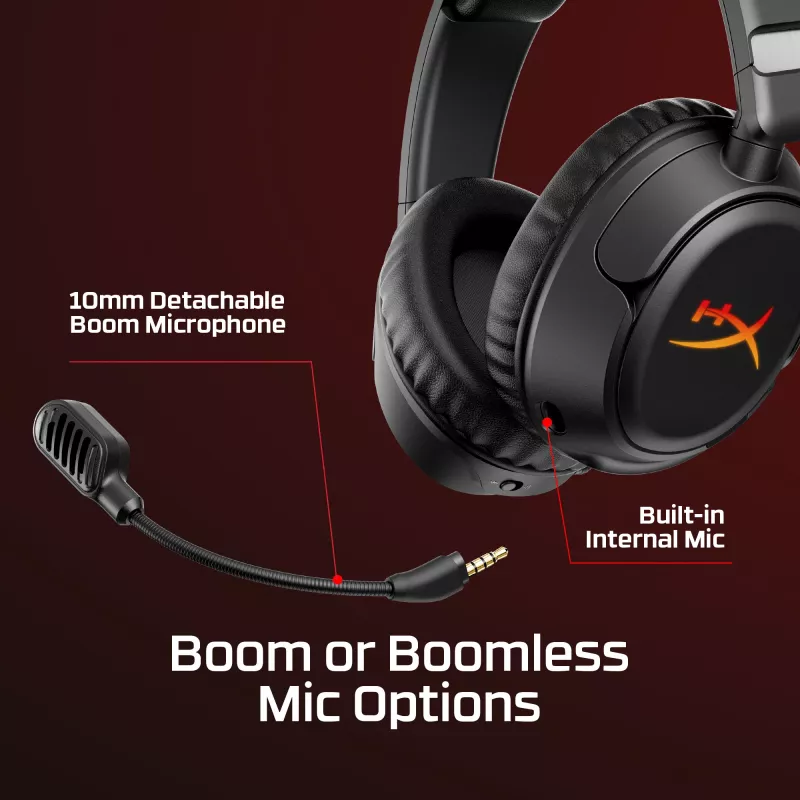 Ασύρματο gaming headset HyperX Cloud Flight 2 — over-ear, μαύρο