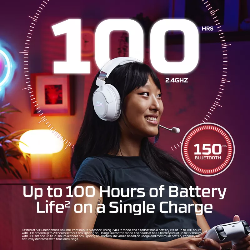 Ασύρματο gaming headset HyperX Cloud Flight 2 — over-ear, μαύρο