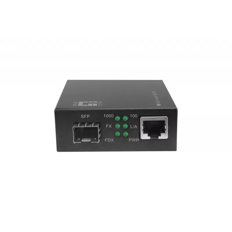 LevelOne Μετατροπέας μέσου RJ45 σε SFP Gigabit, PoE PSE
