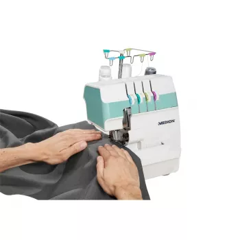 Medion Life Overlock SO90 ραπτομηχανή (MD19169), τυρκουάζ/λευκό