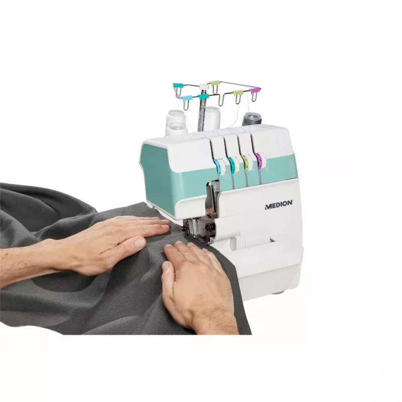 Medion Life Overlock SO90 ραπτομηχανή (MD19169), τυρκουάζ/λευκό