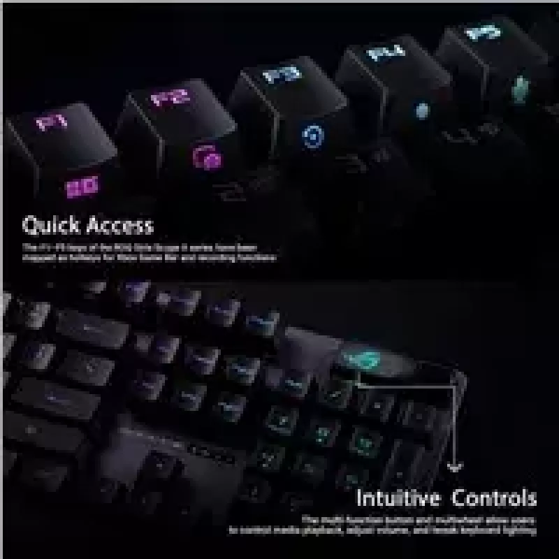 ASUS ROG Strix Scope II Πληκτρολόγιο Gaming USB Μαύρο