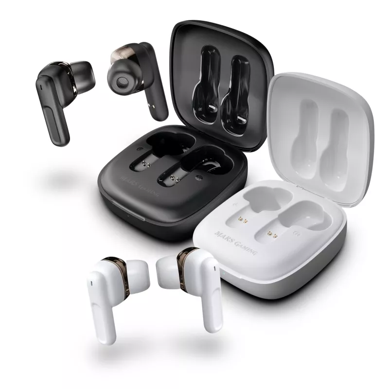 Headset Mars Gaming MHIB Ασύρματα Ακουστικά TWS Λευκό