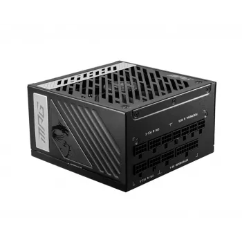MSI MPG A1000G UK Τροφοδοτικό '1000W, Πιστοποιημένο 80 Plus Gold, Πλήρως Modular, 100% Ιαπωνικοί Πυκνωτές, Επίπεδα Καλώδια, Τροφοδοτικό ATX, Καλώδιο Τροφοδοσίας UK, Μαύρο, Υποστηρίζει τις Νεότερες GPU'