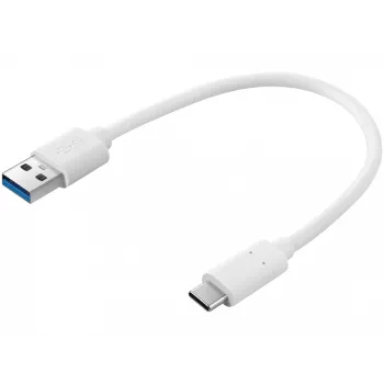Sandberg καλώδιο USB-C 3.1 > USB-A 3.0 0,2 m, 0,2 m, USB C, USB A, USB 3.2 Gen 1 (3.1 Gen 1), λευκό