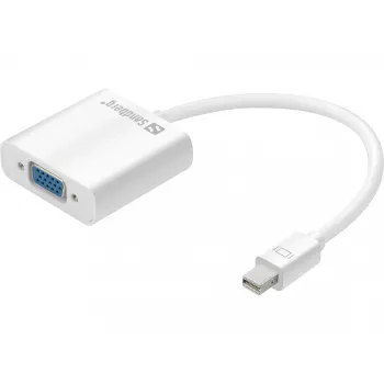 Sandberg προσαρμογέας Mini DisplayPort>VGA, Mini DisplayPort, VGA (D-Sub), αρσενικό, θηλυκό, 1920 x 1080 pixel, 1920 x 1080 (HD 1080)