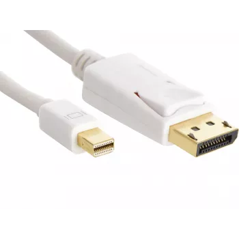 Sandberg καλώδιο DP-MiniDP 1.2 4K αρσενικό-αρσενικό 2m, 2 m, DisplayPort, Mini DisplayPort, αρσενικό, αρσενικό, λευκό