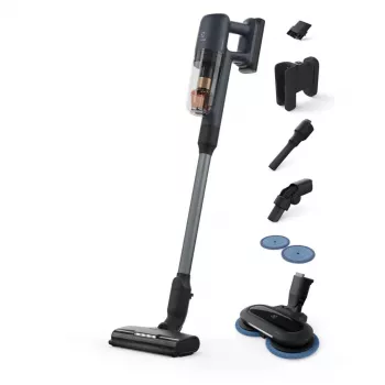 Electrolux EP71B14WET Επαναφορτιζόμενη σκούπα Μπαταρία Στεγνή Χωρίς σακούλα 0,3 l Μπλε 4 Ah